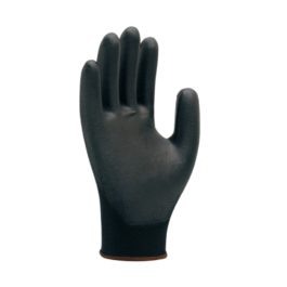 Luva Super Safety SS1003 Preta Banho em Pu