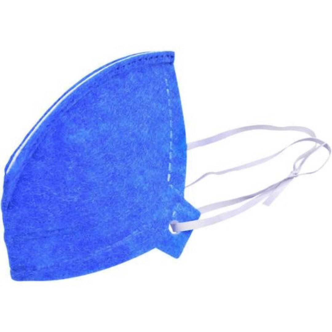 Máscara Respiratória PFF2 Sem Válvula Azul Plastcor - Imagem 2