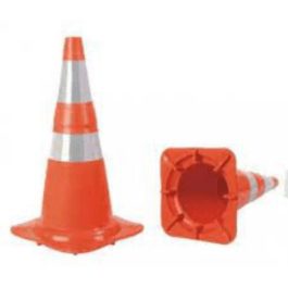 Cone Rígido Laranja e Branco