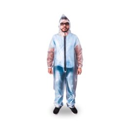 Macacão de Vinil Com Capuz