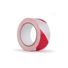 Fita Zebrada Vermelho e Branco