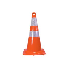 Cone Flexível NBR Laranja e Branco